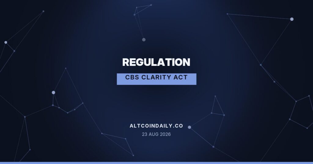 CBS Says Clarity Act Heads to September Vote; Bloomberg Says It Already Failed