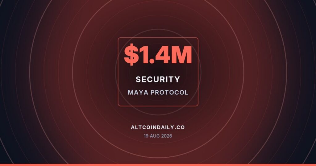 Maya Protocol Halts Network After Six-Bug Exploit; Loss Estimates Range From $1.4M to $1.7M