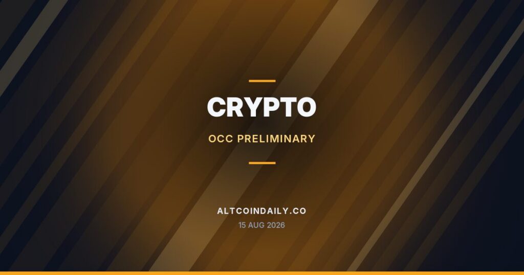 OCC Preliminary Approval Is Not a Charter, and the Record Says So