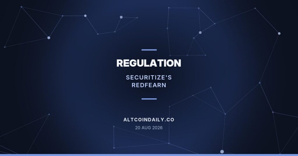 Securitize’s Redfearn Attributes SEC Exemption Delay to Clarity Act Politics — A Week After CoinDesk Traced It to the White House