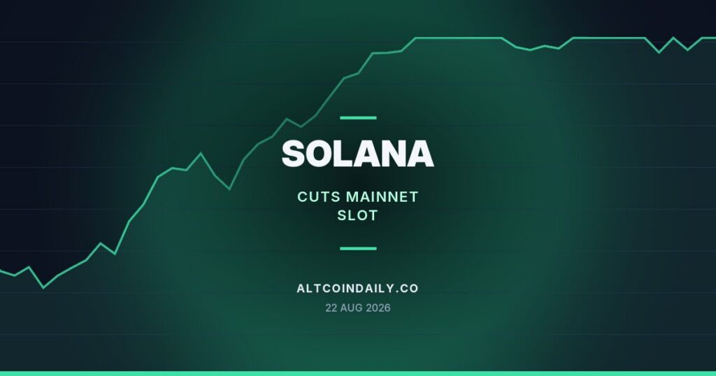 Solana Cuts Mainnet Slot Time to 350 Milliseconds in First Step Toward 200ms Goal