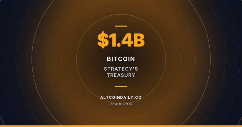 Strategy’s Bitcoin Treasury Swings to $1.4 Billion Profit as BTC Rally Erases $13 Billion Loss